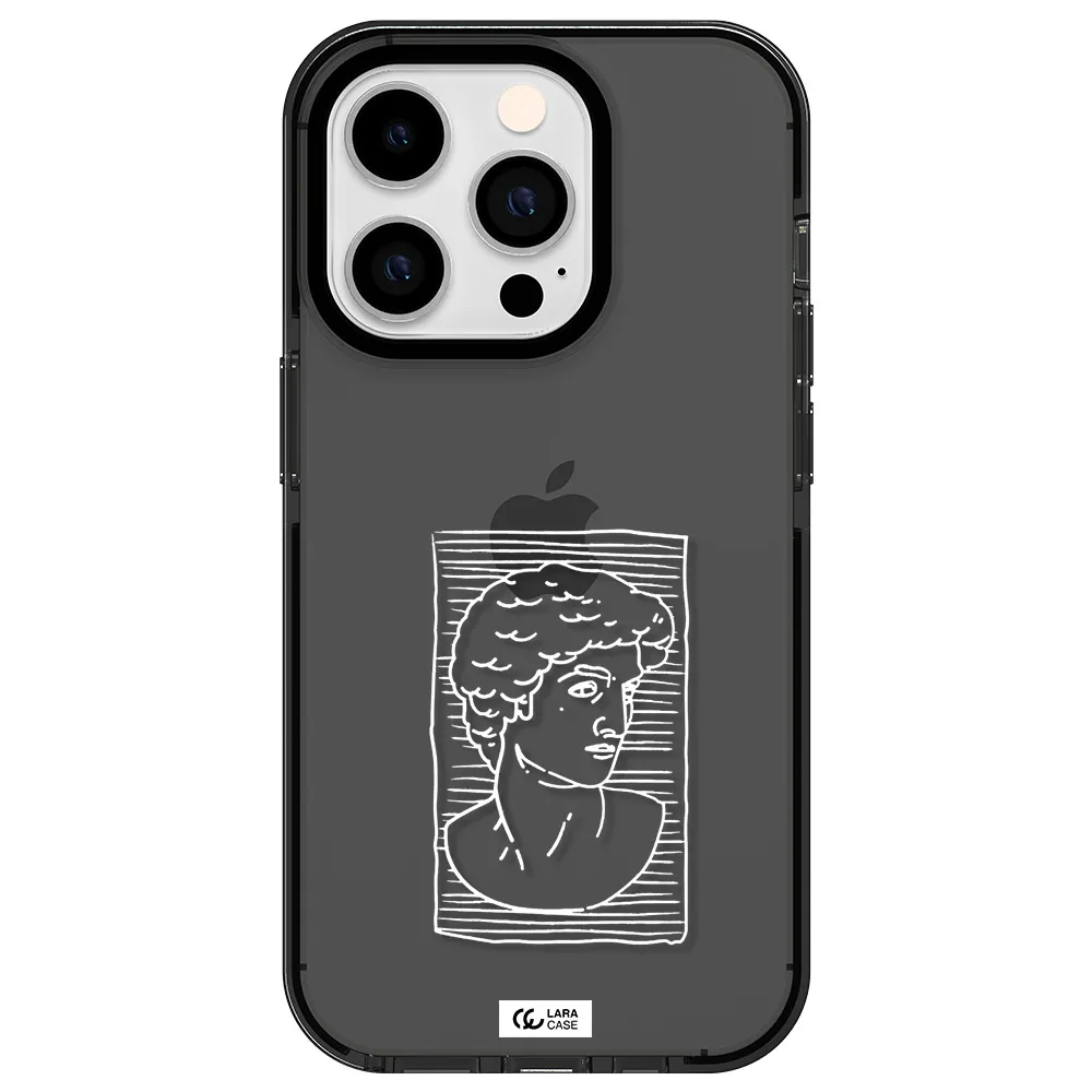 David Apple iPhone 14 pro impact Smoke Black Case
