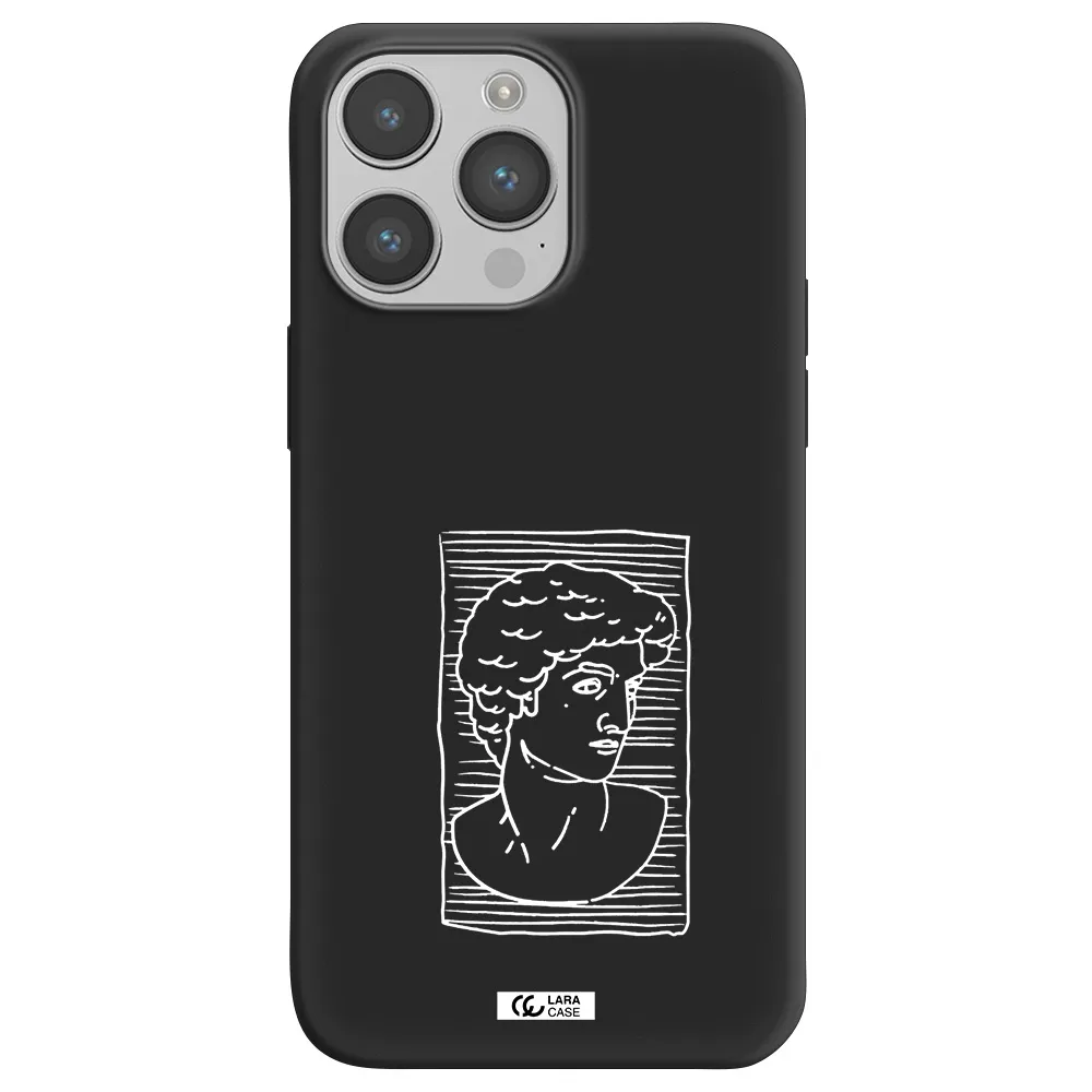 David Apple iPhone 14 pro Silicone black Case