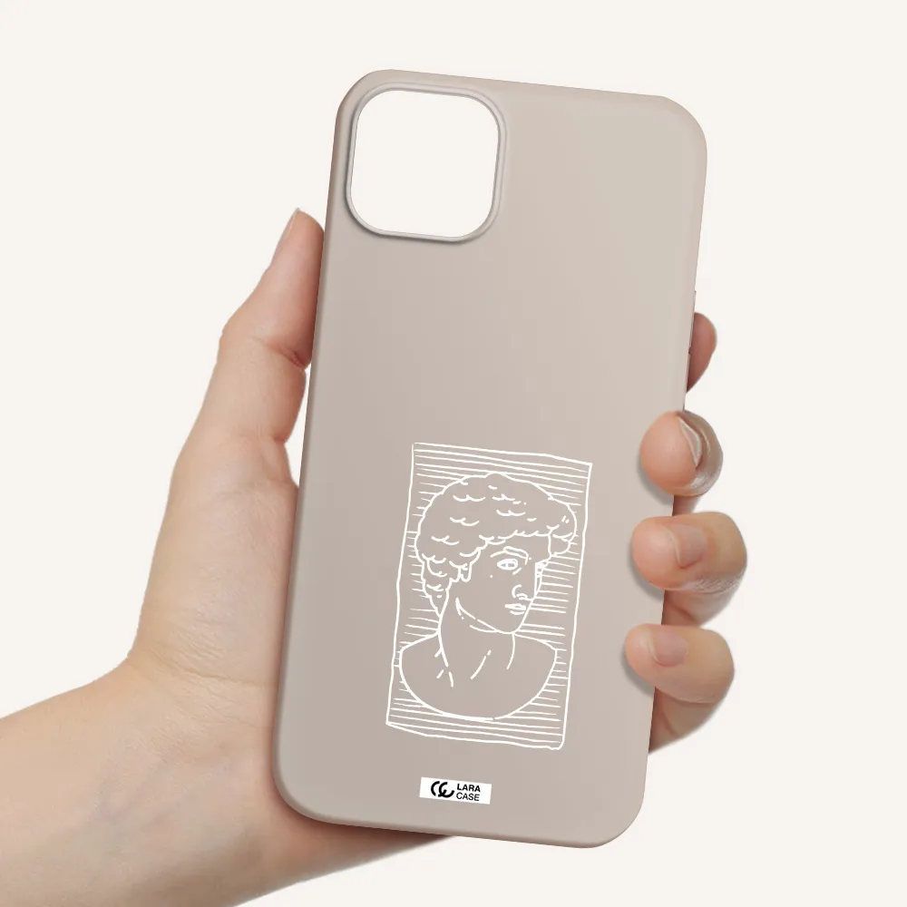 David Apple iPhone 14 Silicone Stone Case