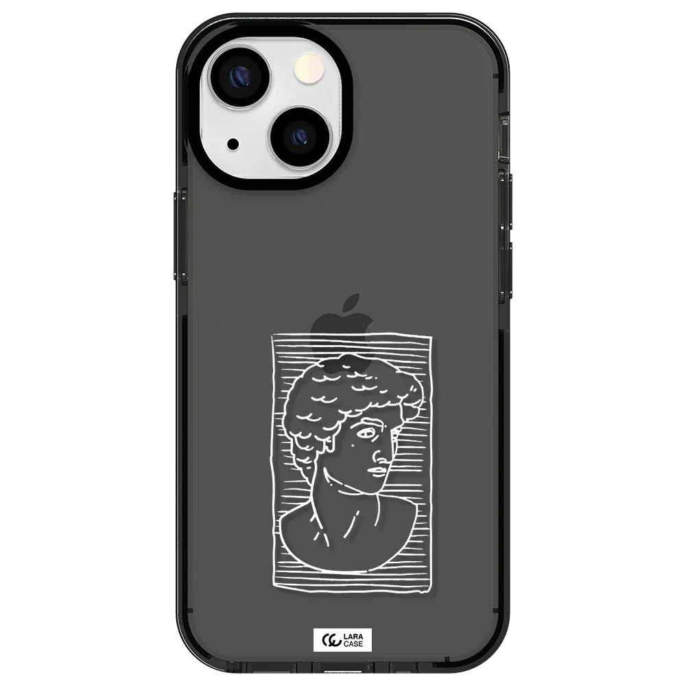 David Apple iPhone 15 impact Smoke Black Case