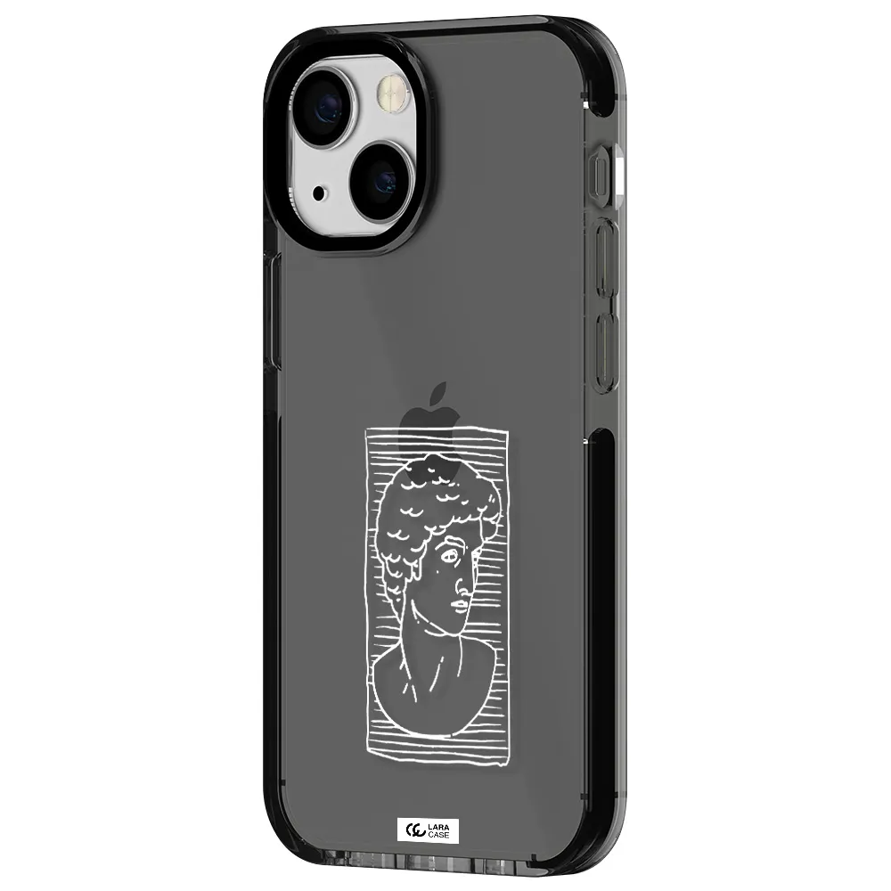 David Apple iPhone 15 impact Smoke Black Case