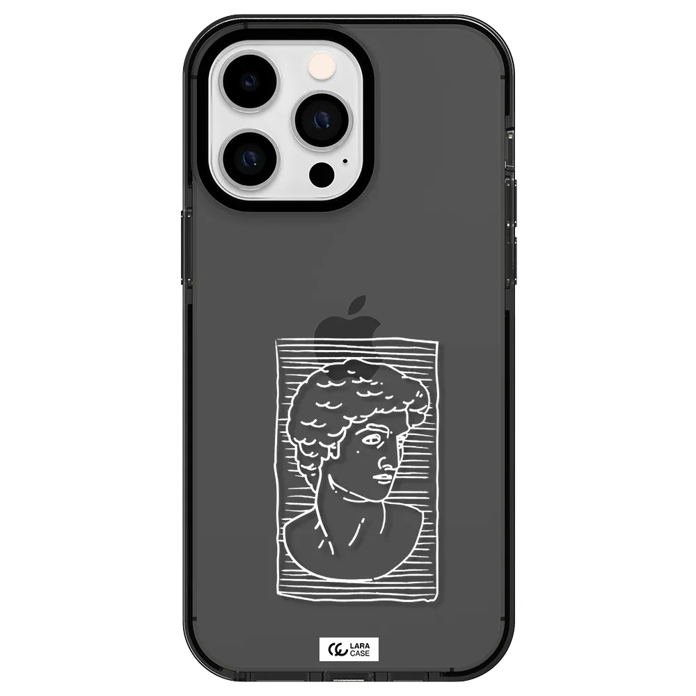 David Apple iPhone 15 Pro impact Smoke Black Case