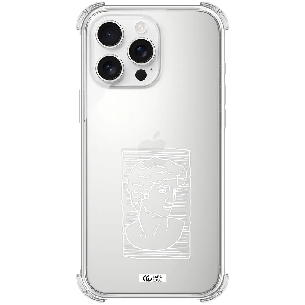 David Apple Iphone 16 Pro Max Clear Pc Case