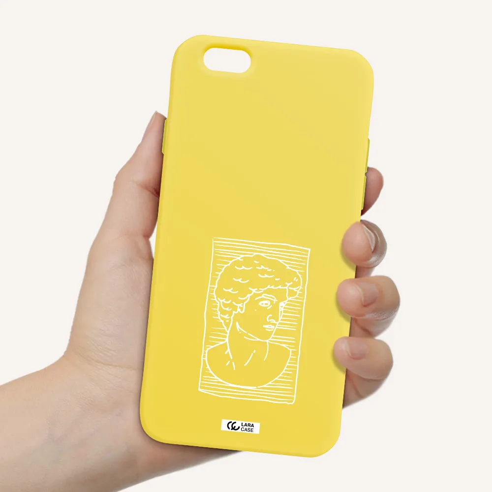 David Apple iPhone 6 Silicone canary yellow Case