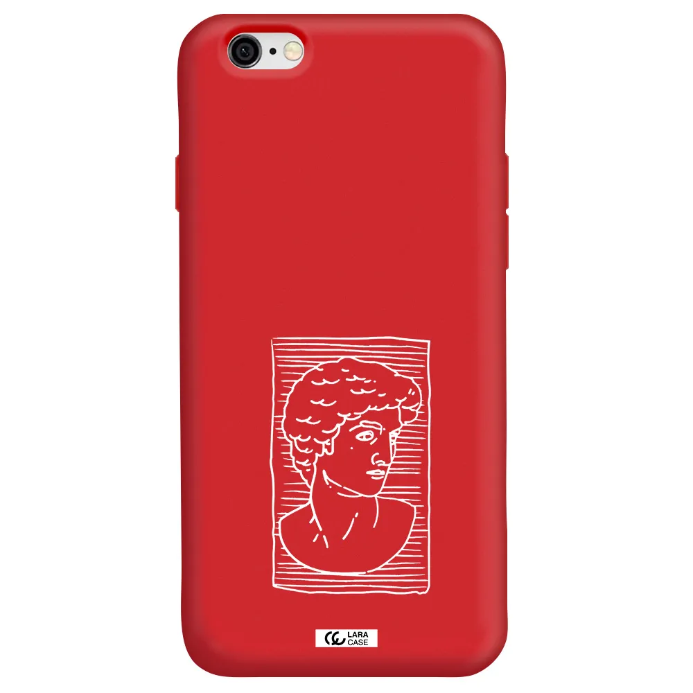 David Apple iPhone 6 Silicone Imperial Red Case