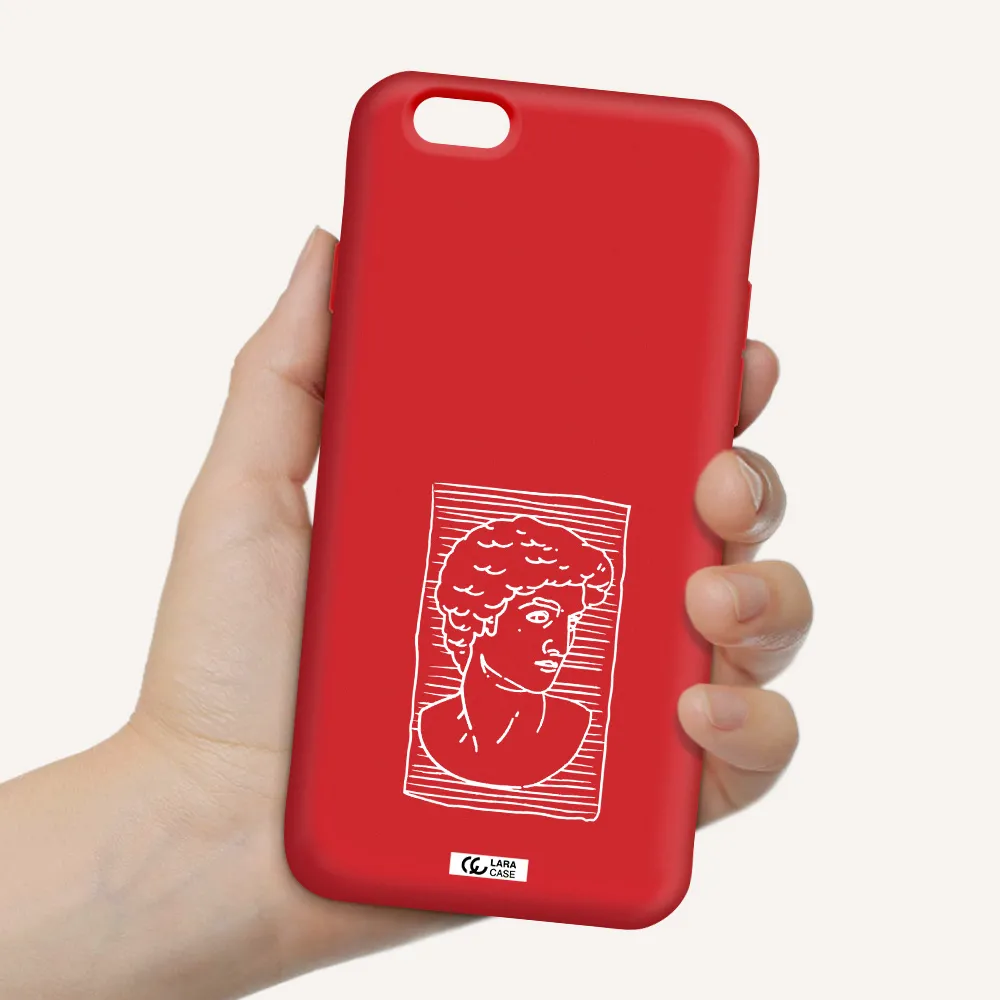 David Apple iPhone 6 Silicone Imperial Red Case