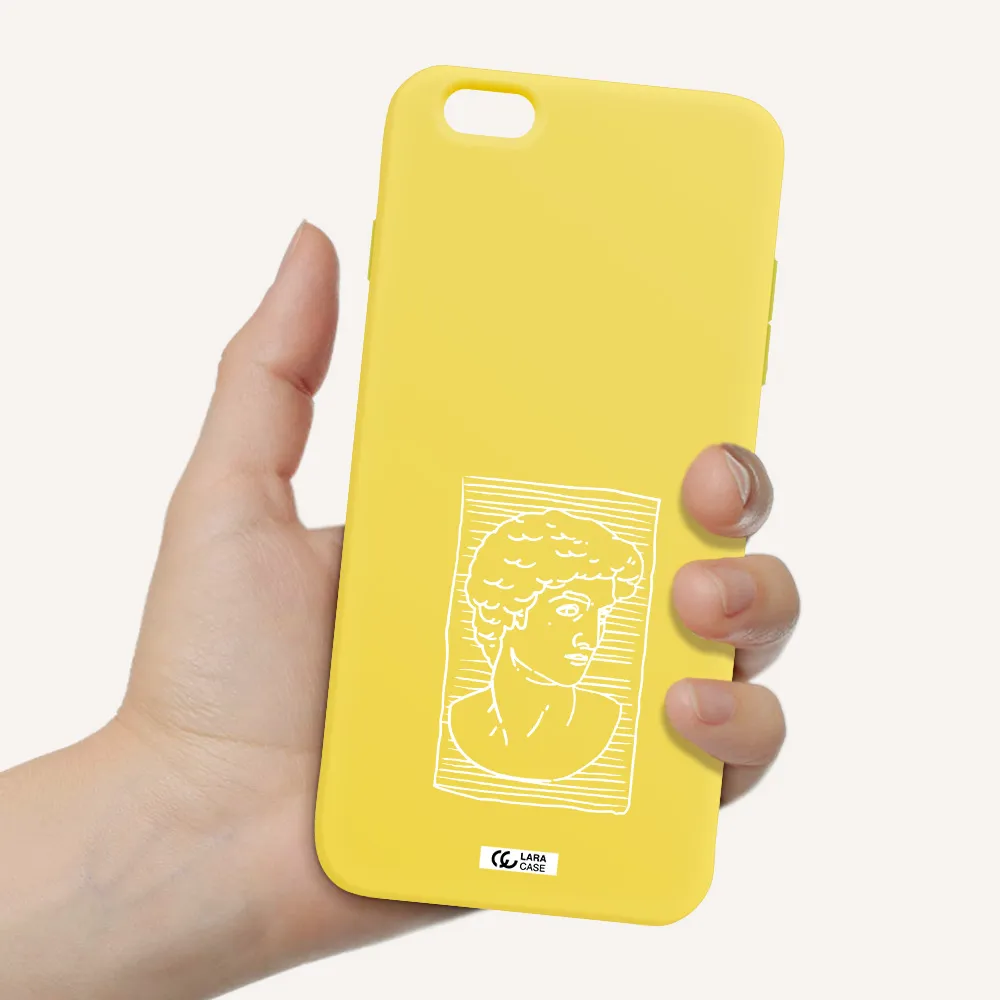 David Apple iPhone 6S Silicone canary yellow Case