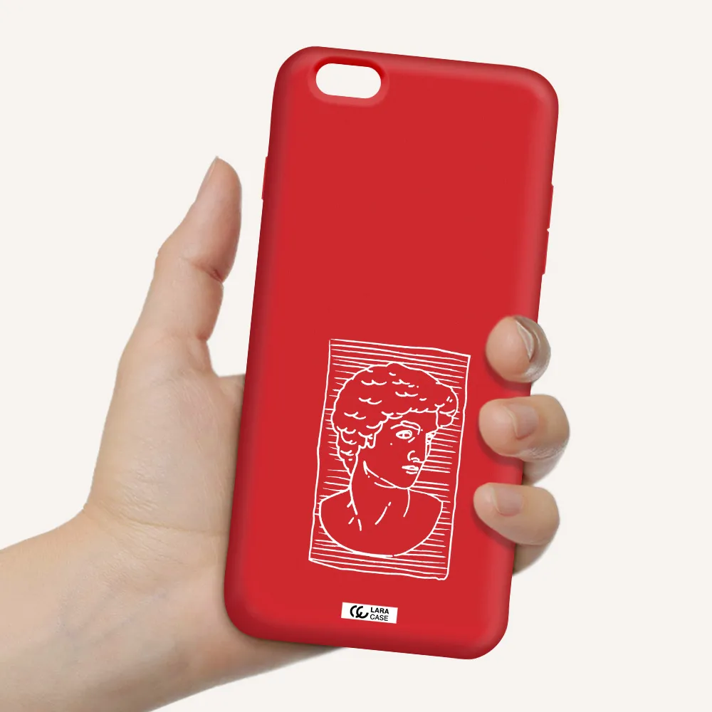 David Apple iPhone 6S Silicone Imperial Red Case