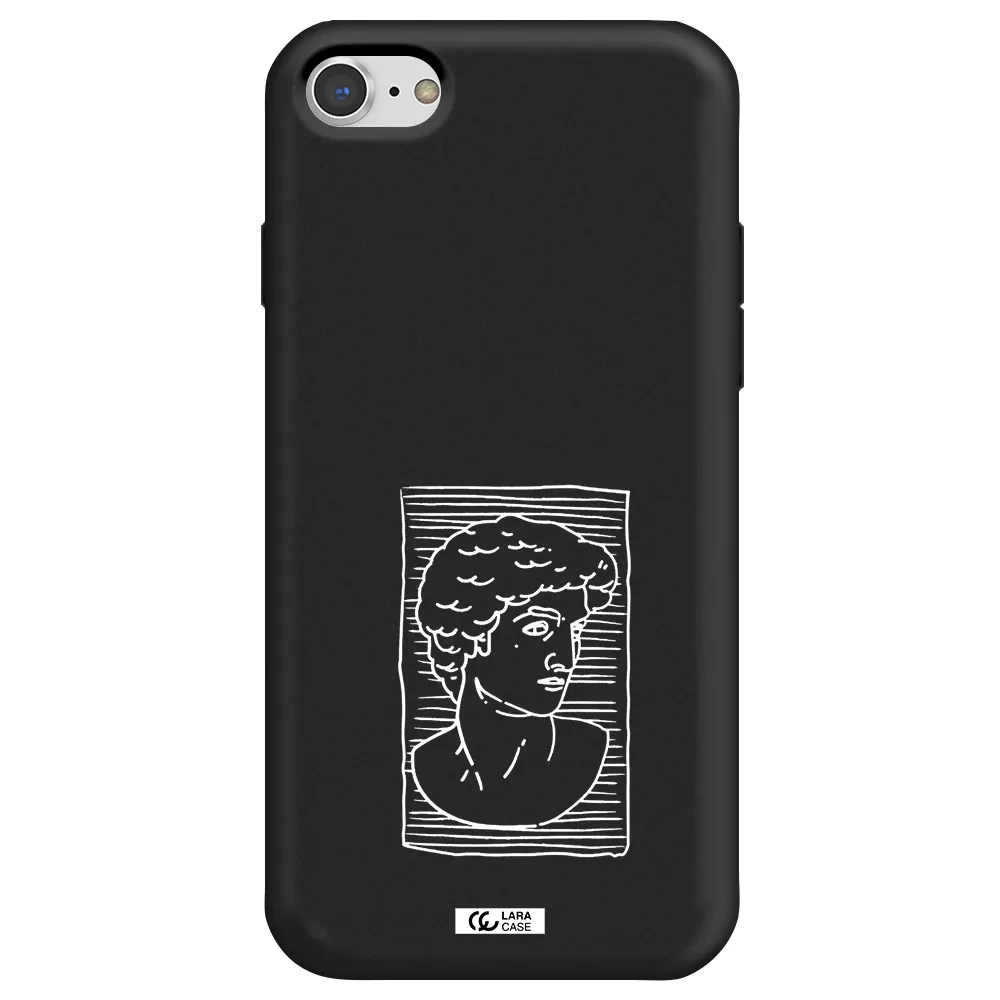 David Apple iPhone 8 Silicone black Case