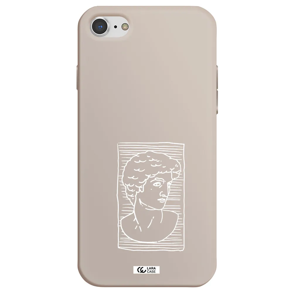 David Apple iPhone 8 Silicone Stone Case