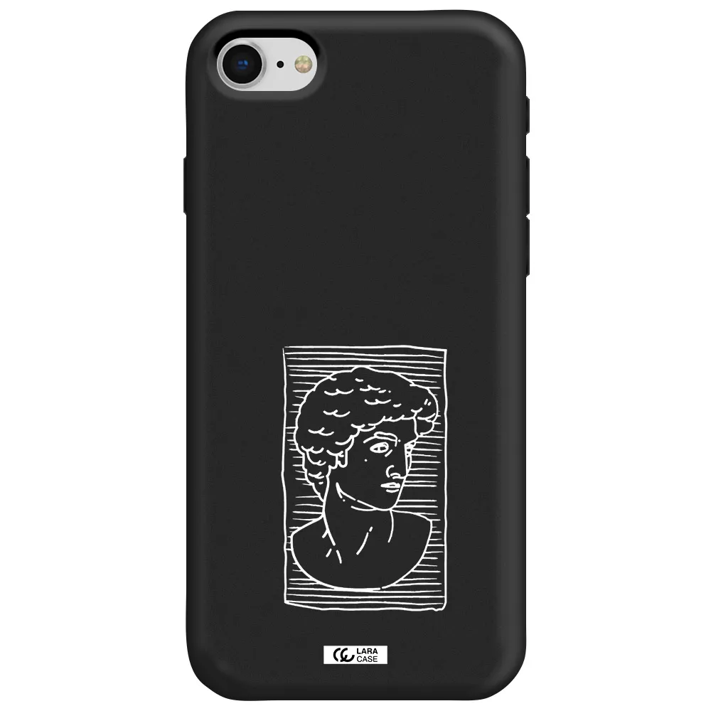 David Apple iPhone se 2020 Silicone black Case