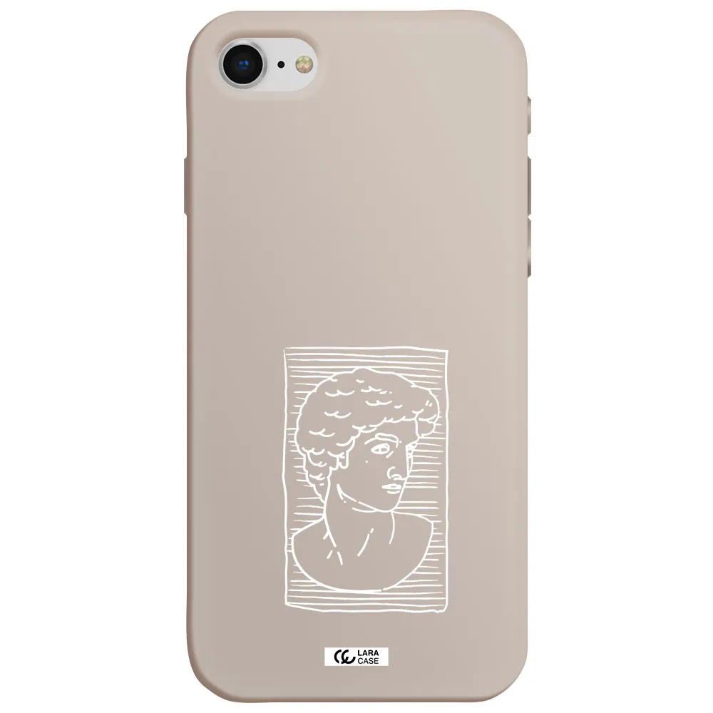 David Apple iPhone se 2020 Silicone Stone Case