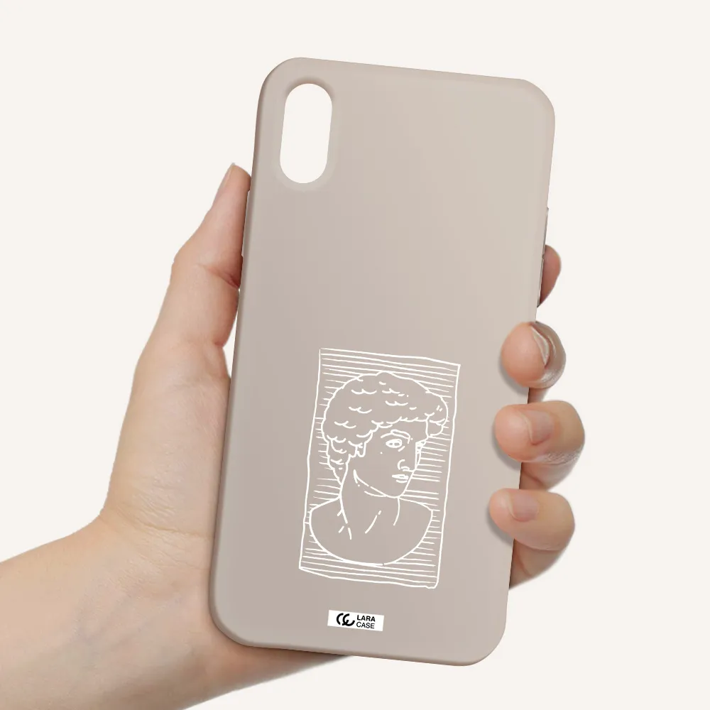 David Apple iPhone XS Silicone Stone Case