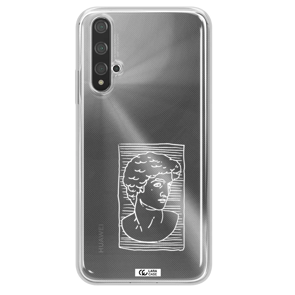 David Huawei Nova 5t Clear TPU Case