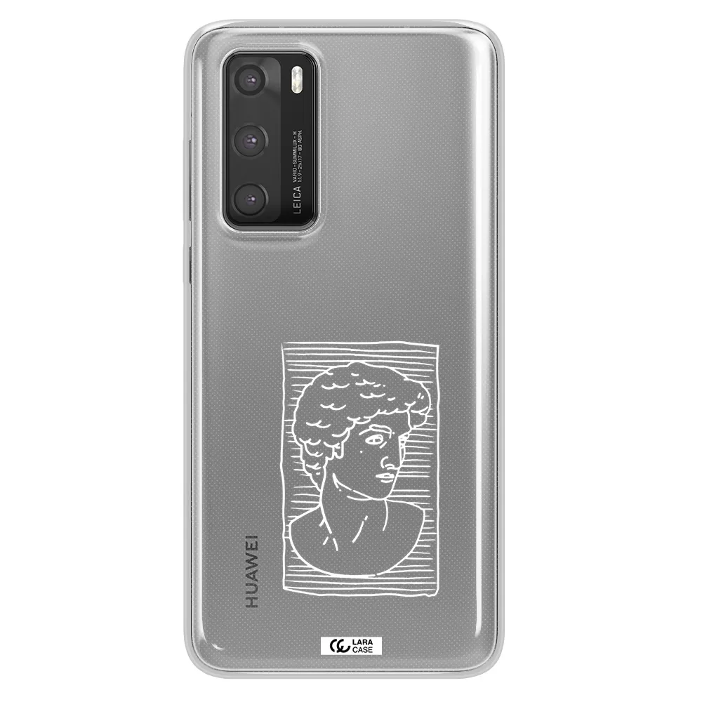 David Huawei P40 Clear TPU Case