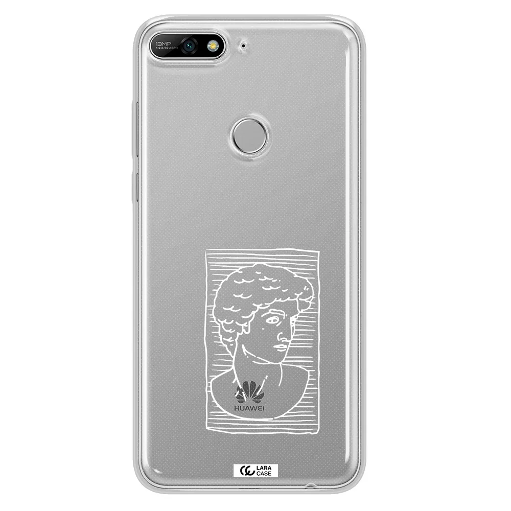 David Huawei Y7 2018 Clear TPU Case