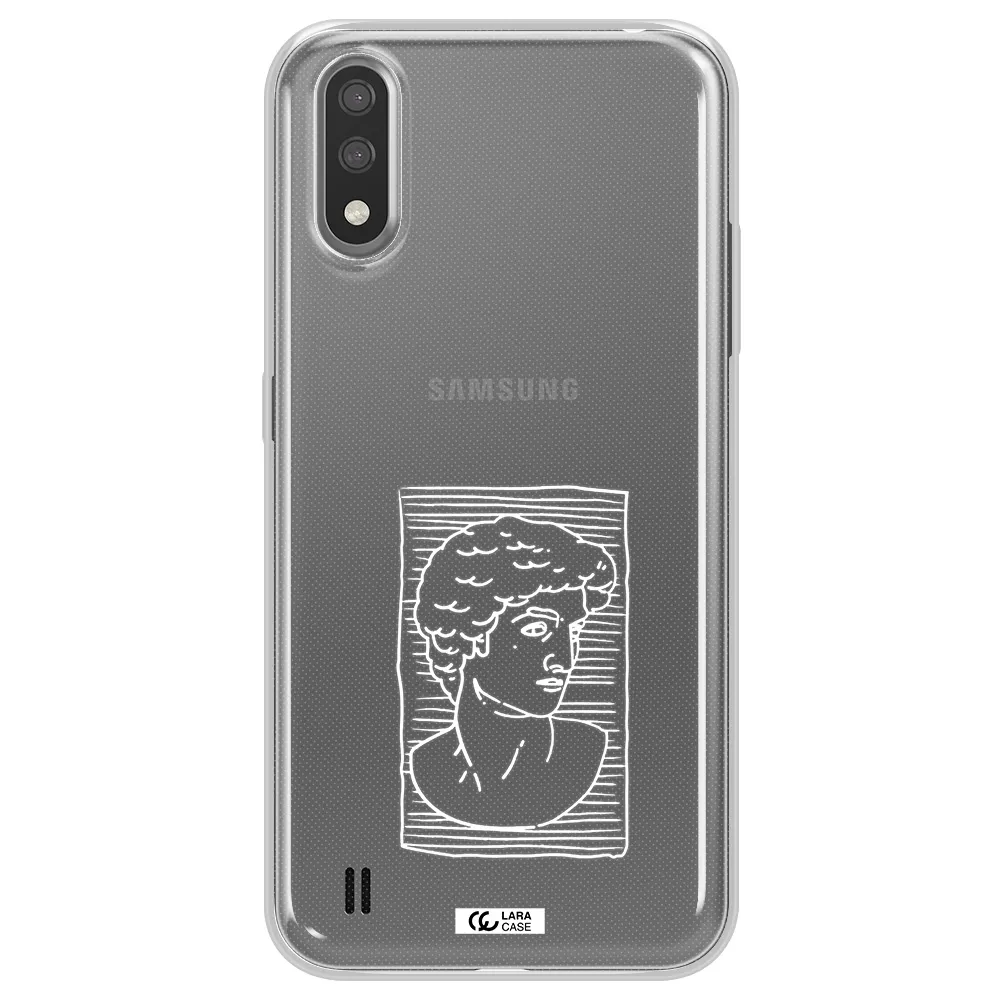 David Samsung A01 Clear TPU Case