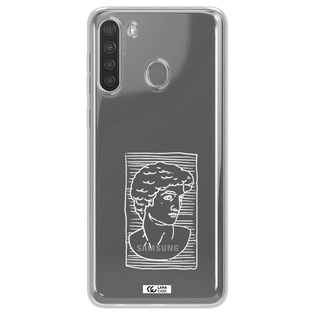 David Samsung A21 Clear TPU Case