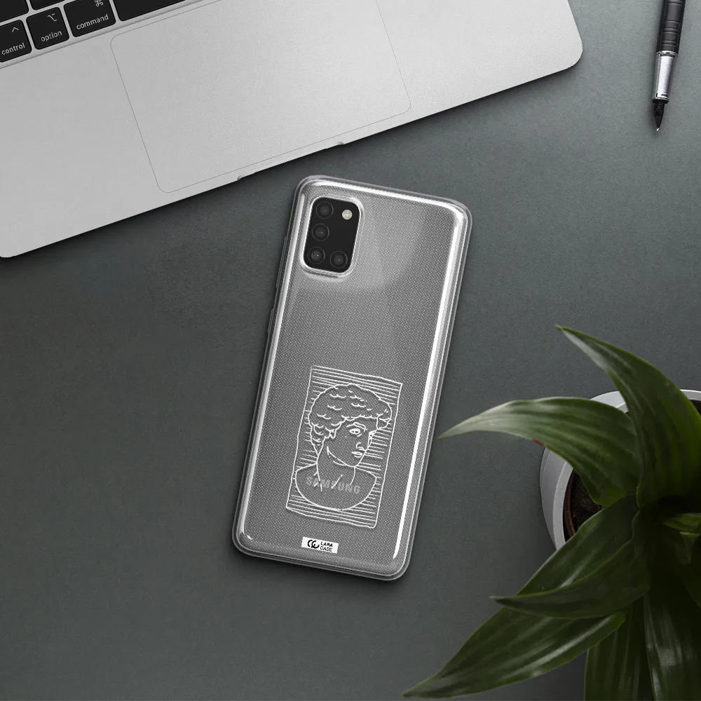 David Samsung A31 Clear TPU Case