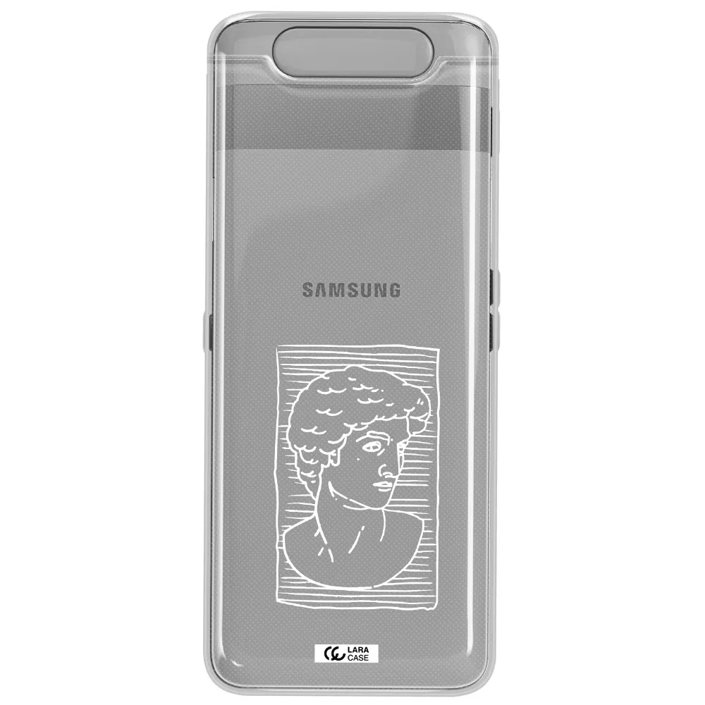 David Samsung A80 Clear TPU Case
