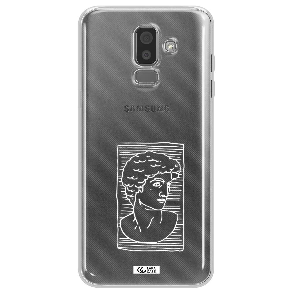 David Samsung J8 Clear TPU Case