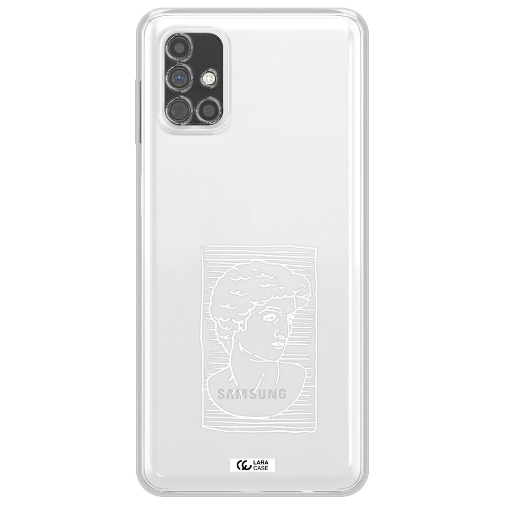 David Samsung M51 Clear TPU Case