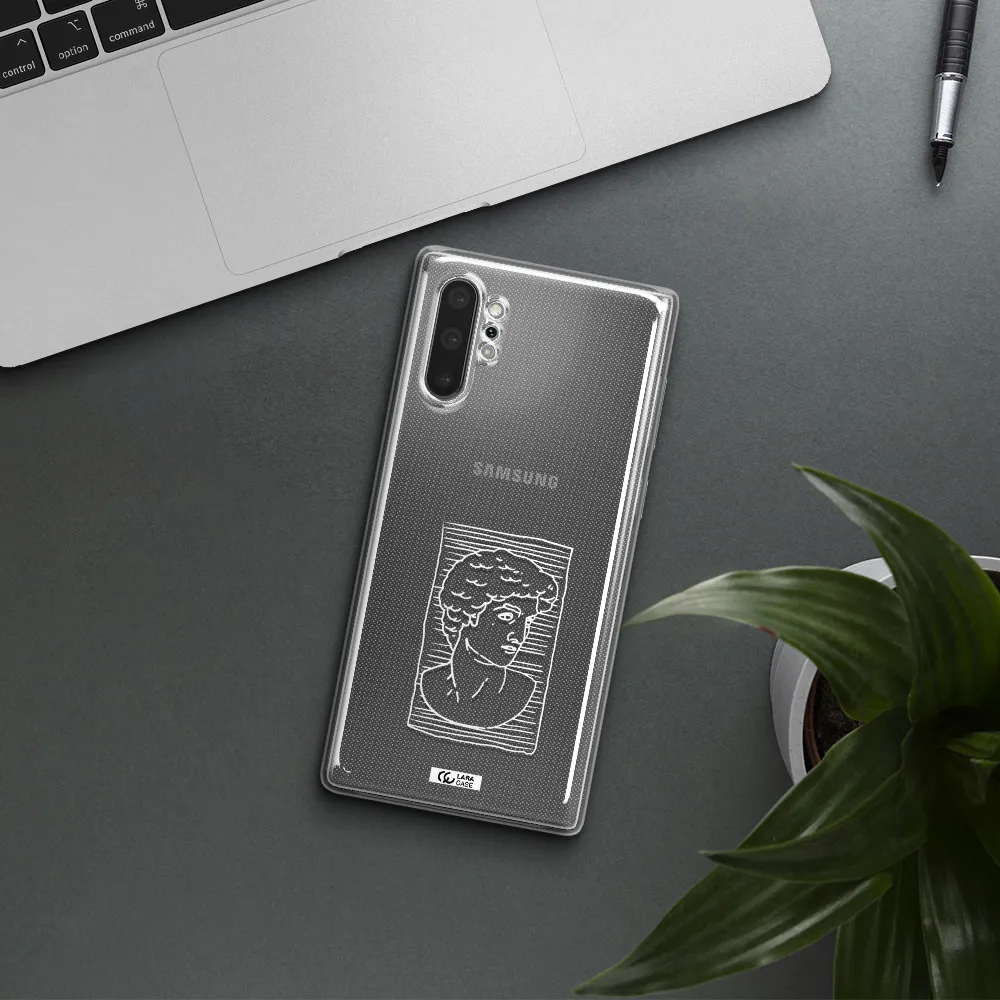 David Samsung Note 10 Plus Clear TPU Case