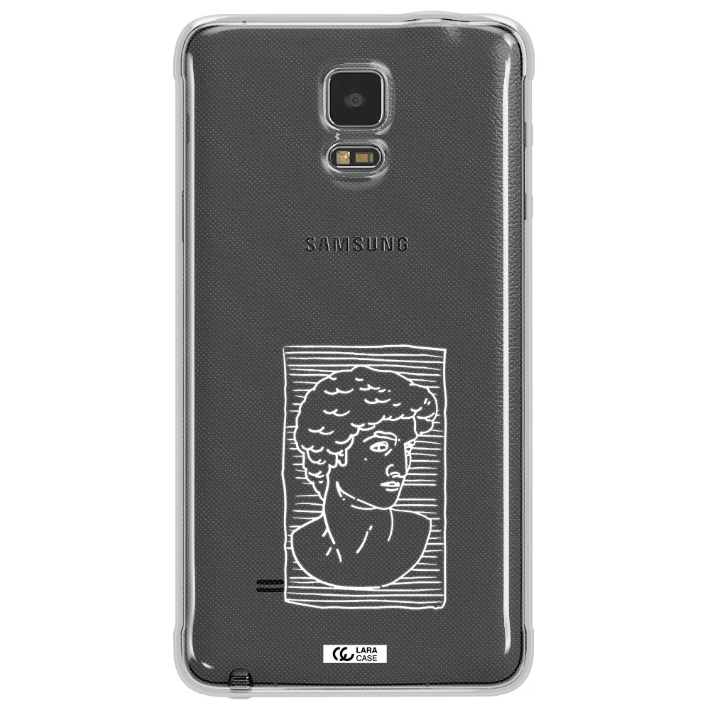 David Samsung Note 4 Clear TPU Case