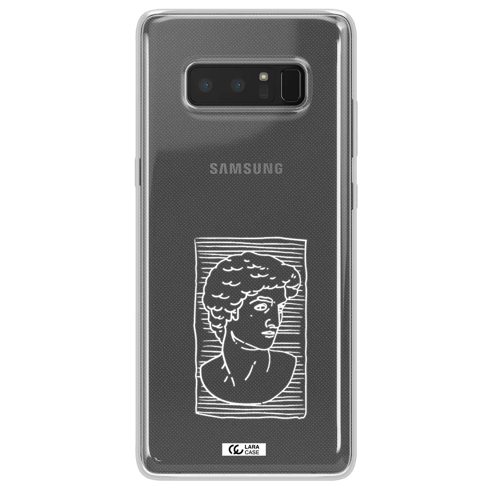 David Samsung Note 8 Clear TPU Case
