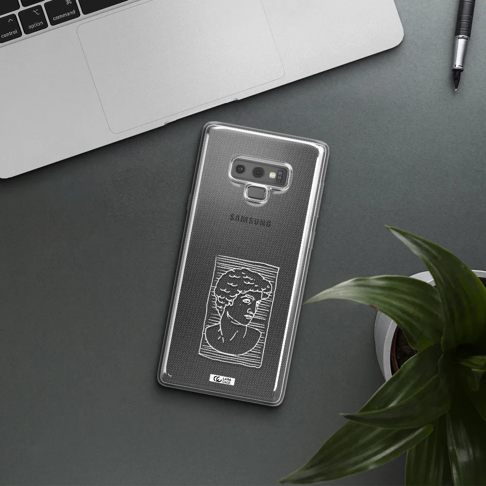 David Samsung Note 9 Clear TPU Case