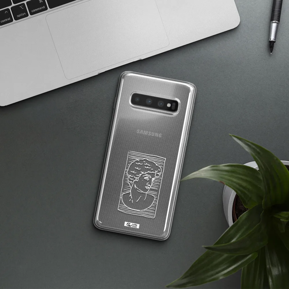 David Samsung S10 Clear TPU Case
