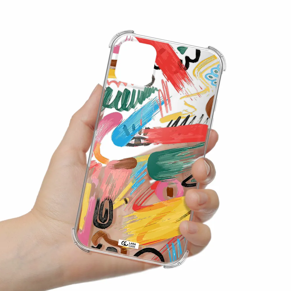 Oil Paint Abstract Apple iPhone 11 Clear PC Case