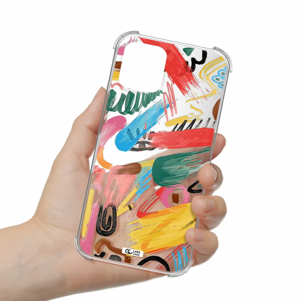 Oil Paint Abstract Apple iPhone 11 pro Clear PC Case