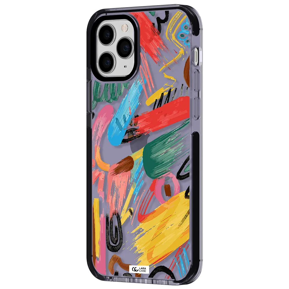 Oil Paint Abstract Apple iPhone 11 pro impact Lilac Case