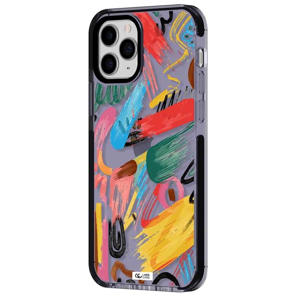 Oil Paint Abstract Apple iPhone 11 pro max impact Lilac Case