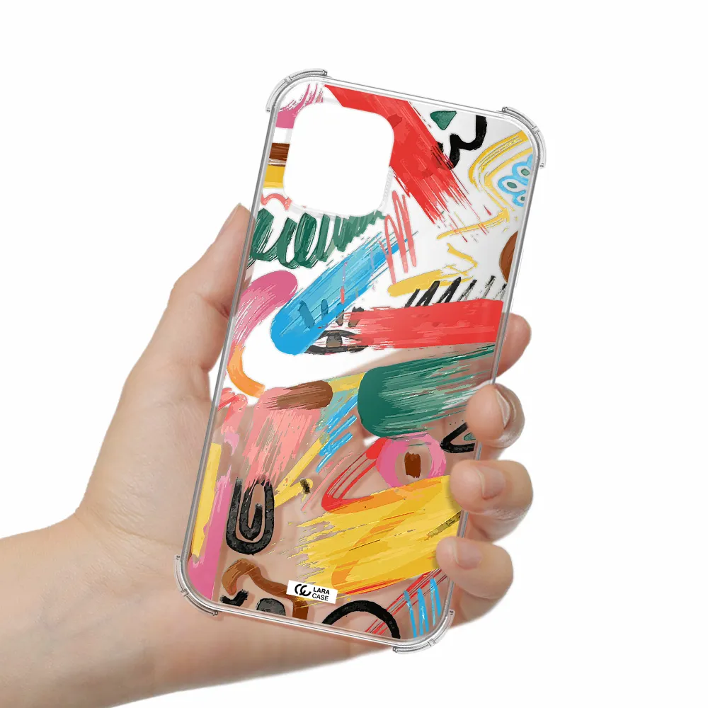 Oil Paint Abstract Apple iPhone 12 mini Clear PC Case