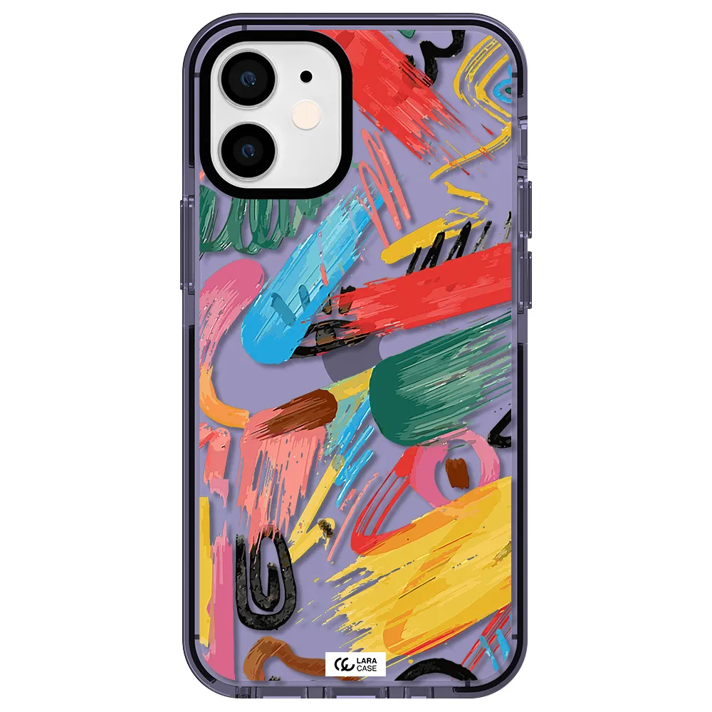 Oil Paint Abstract Apple iPhone 12 mini impact Lilac Case