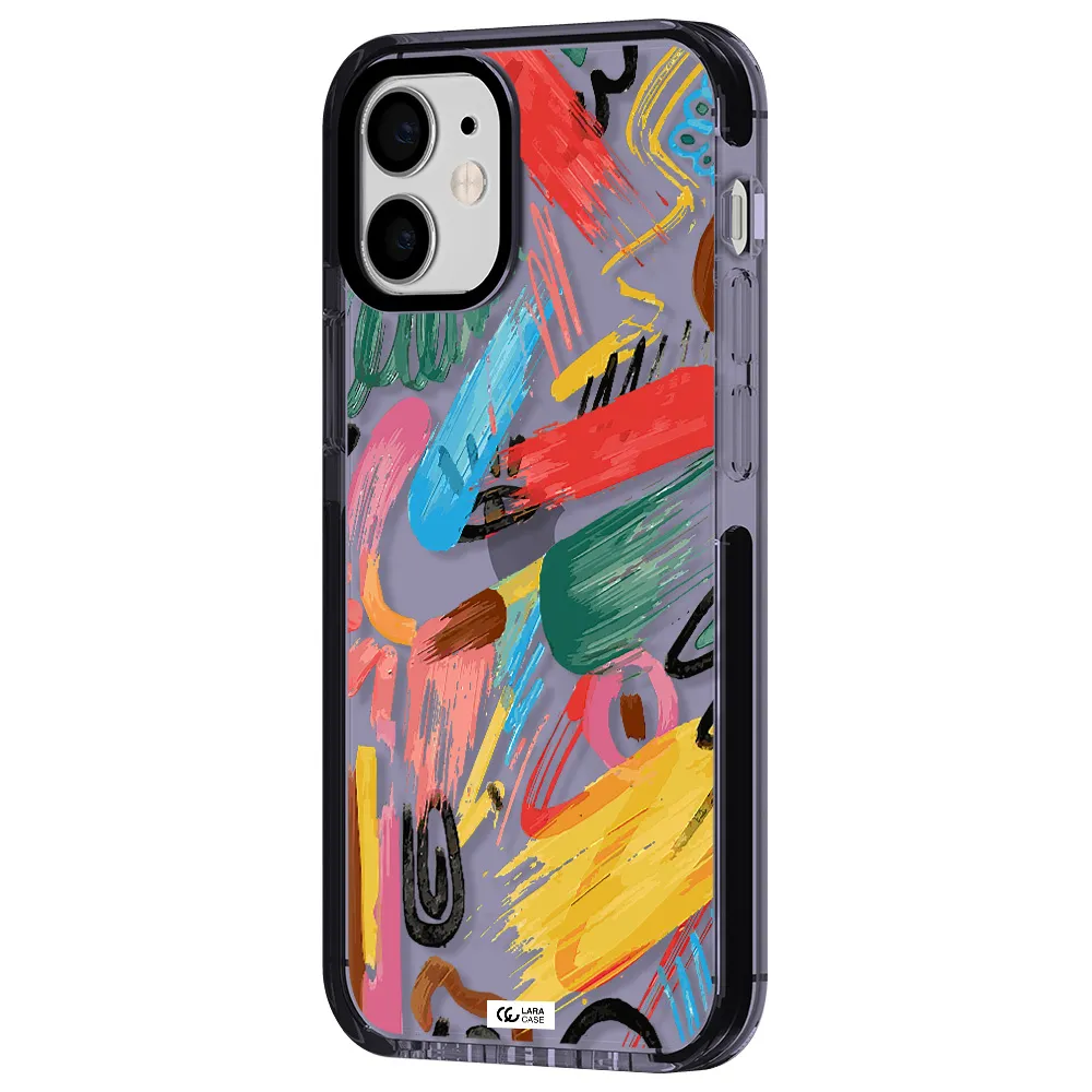 Oil Paint Abstract Apple iPhone 12 mini impact Lilac Case