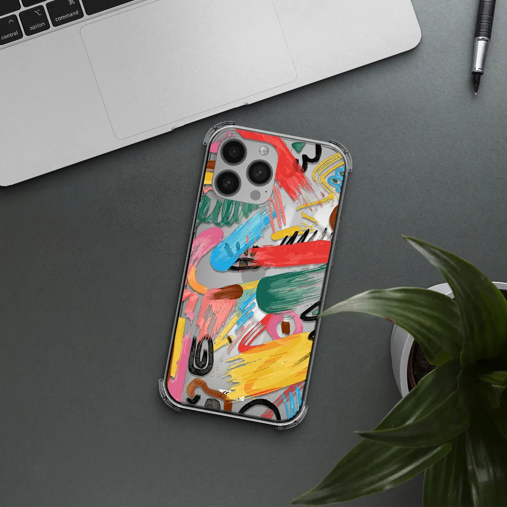 Oil Paint Abstract Apple iPhone 13 Pro Clear PC Case