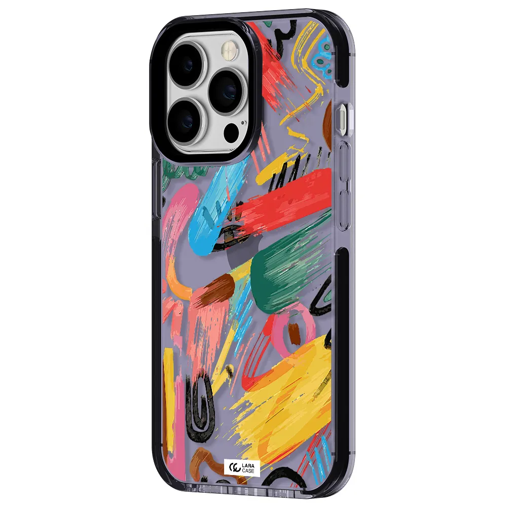 Oil Paint Abstract Apple iPhone 13 Pro impact Lilac Case