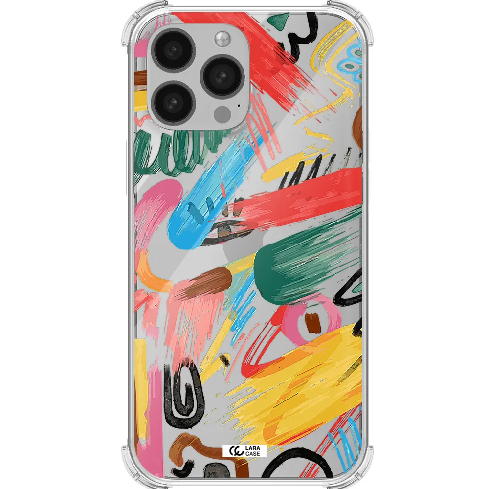 Oil Paint Abstract Apple iPhone 13 Pro Max Clear PC Case