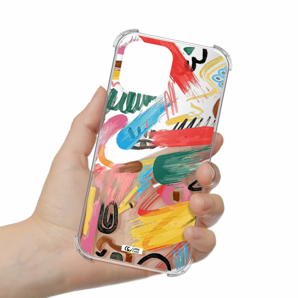 Oil Paint Abstract Apple iPhone 13 Pro Max Clear PC Case