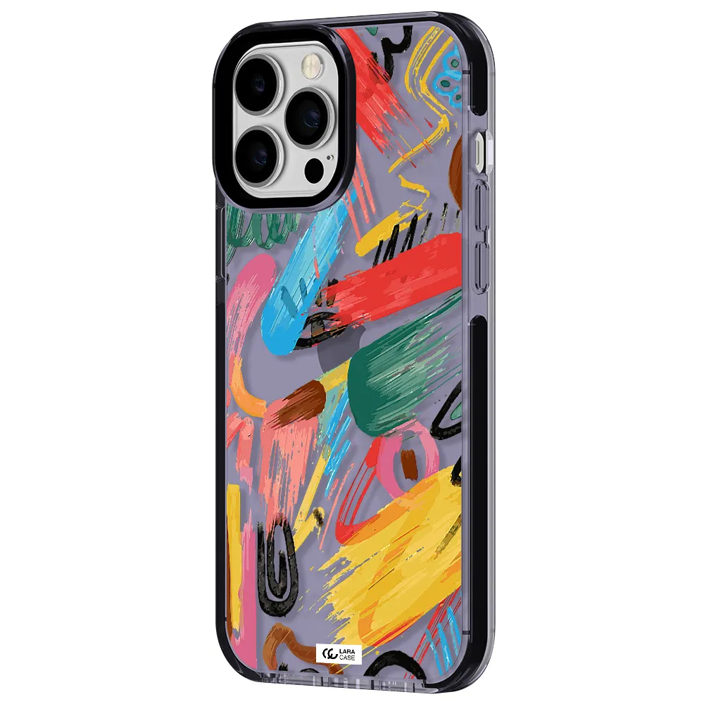 Oil Paint Abstract Apple iPhone 13 Pro Max impact Lilac Case