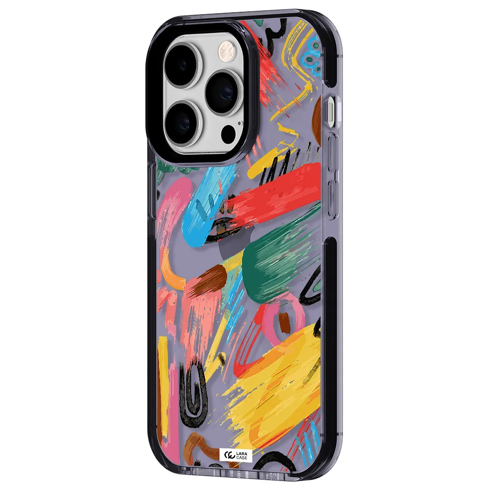 Oil Paint Abstract Apple iPhone 14 pro impact Lilac Case