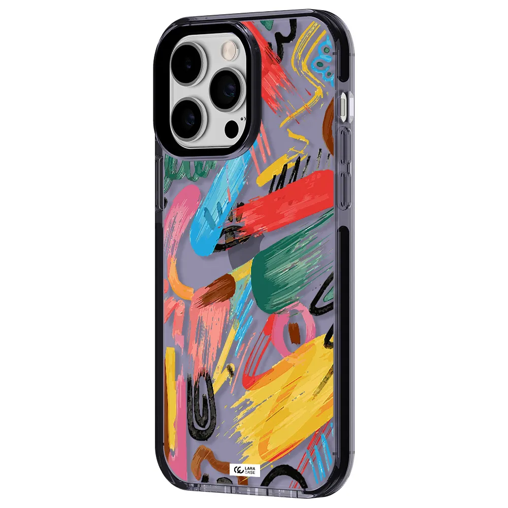 Oil Paint Abstract Apple iPhone 14 pro max impact Lilac Case