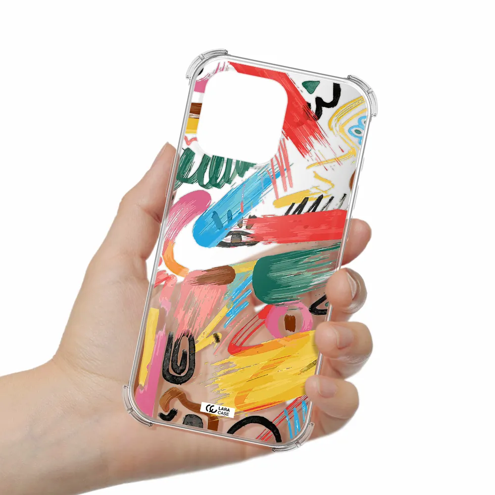 Oil Paint Abstract Apple Iphone 16 Pro Max Clear Pc Case