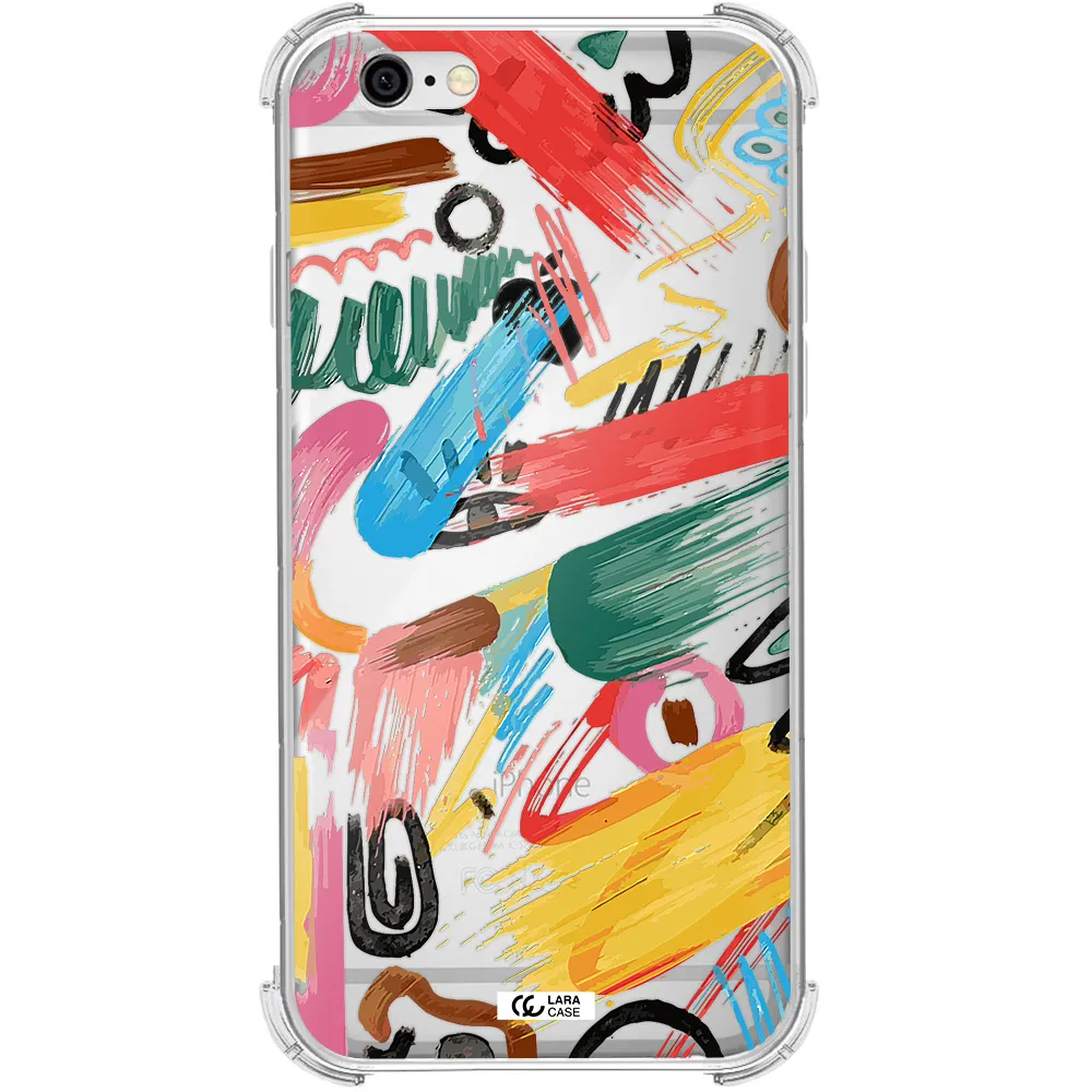 Oil Paint Abstract Apple iPhone 6 Clear PC Case