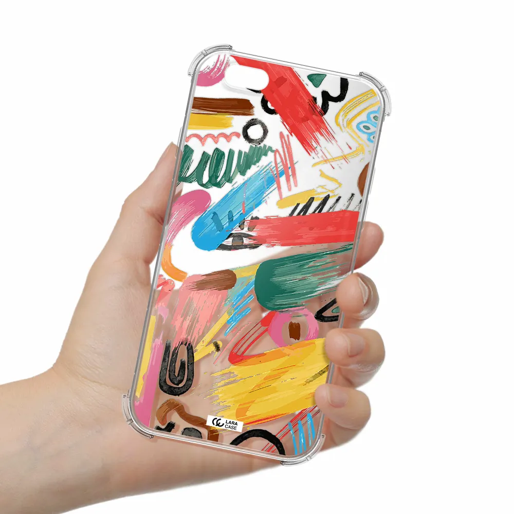 Oil Paint Abstract Apple iPhone 6 Clear PC Case