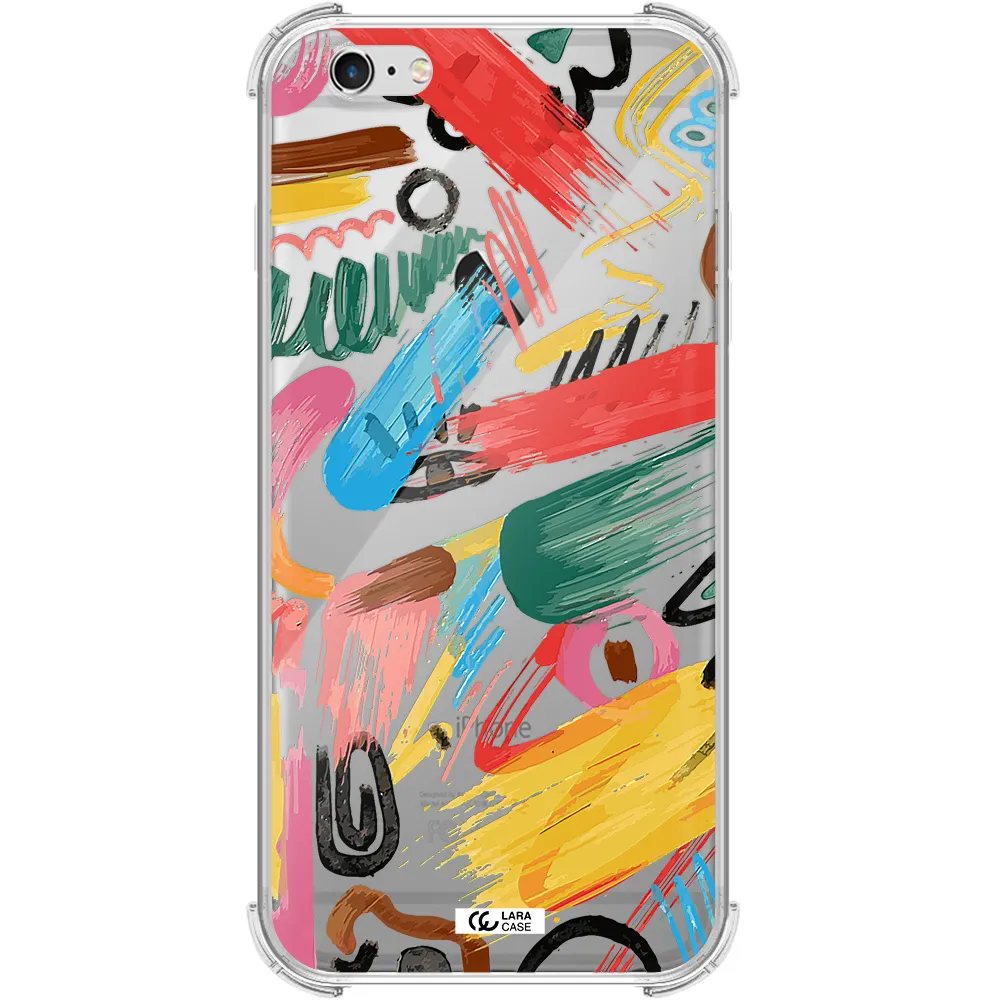 Oil Paint Abstract Apple iPhone 6 plus Clear PC Case