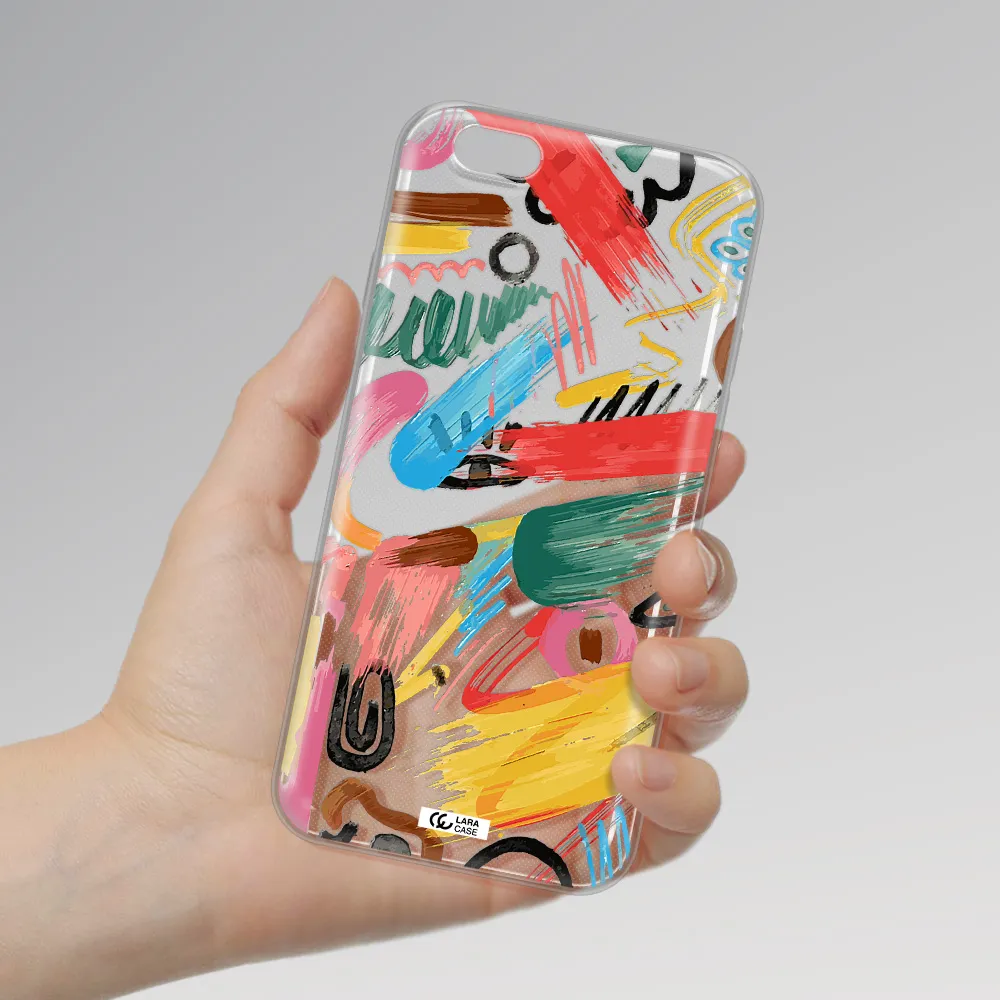 Oil Paint Abstract Apple iPhone 6 plus Clear TPU Case